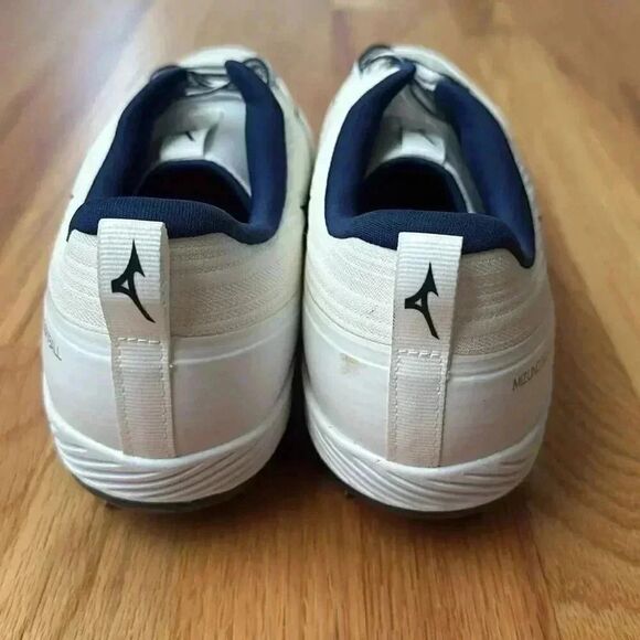 Mizuno Softball Enerzy Softball Cleats White / Navy Blue US 11.5 Women’s - Picture 6 of 11